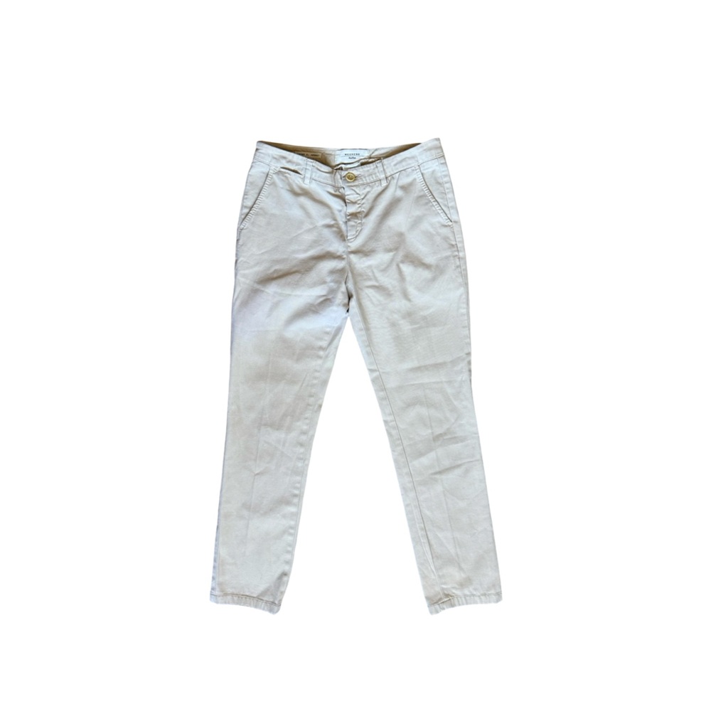 Weekend Max Mara Audrey Chino Pants Classic Italian Designer Trousers 8 Classic